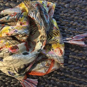 Johnny Was 100% Silk Scarf